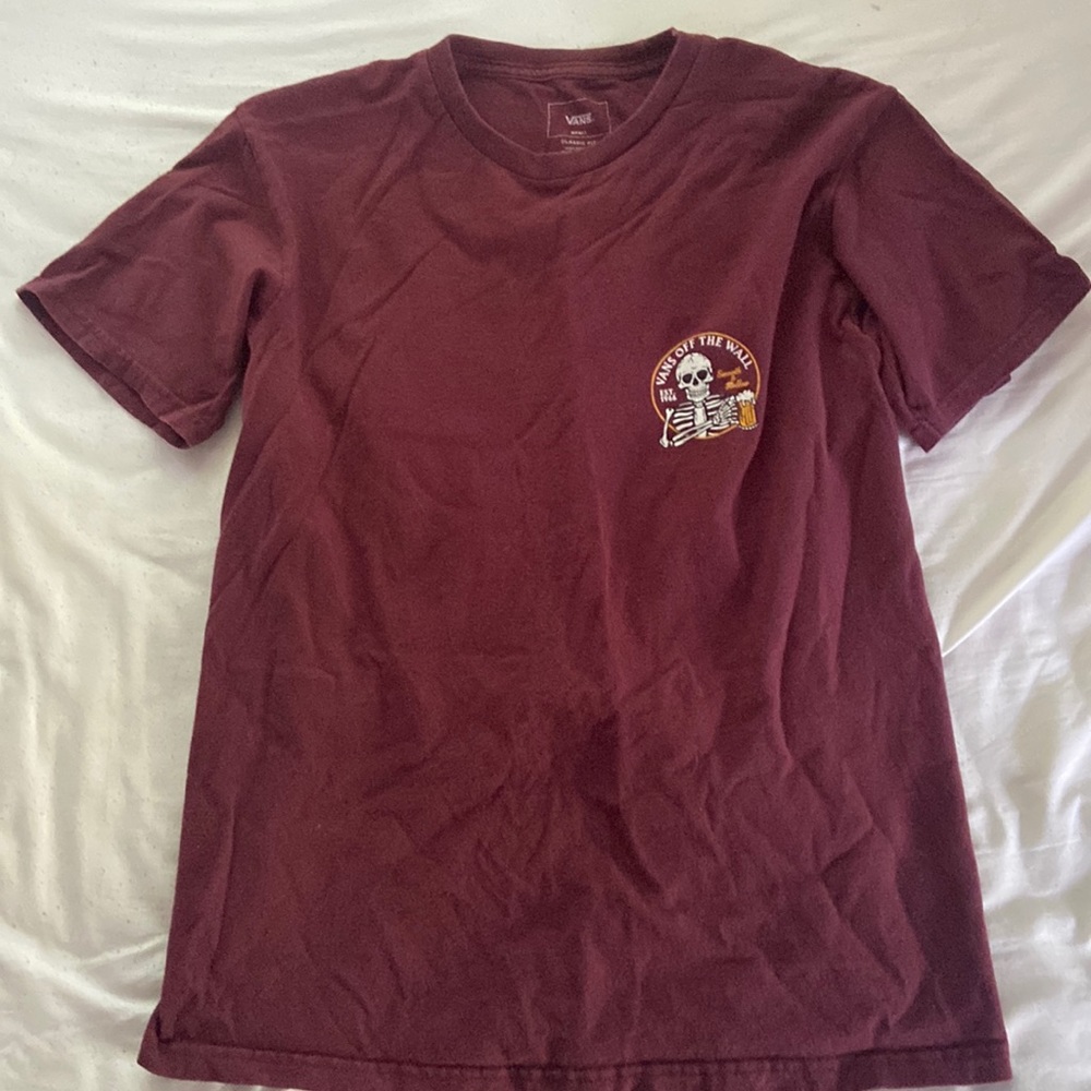 Vans Maroon Graphic T-Shirt